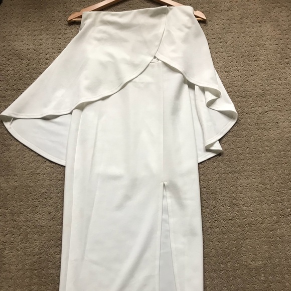 ASOS Design bandeau frill cut out midi dress - Picture 7 of 8